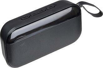 Speaker with LED light, black