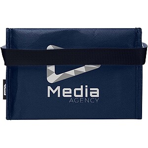 Spectrum 6-can recycled non-woven cooler bag 4L, navy
