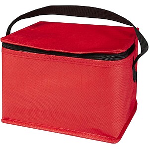 Spectrum 6-can recycled non-woven cooler bag 4L, red