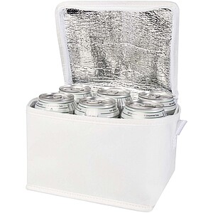 Spectrum 6-can recycled non-woven cooler bag 4L, white