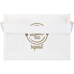 Spectrum 6-can recycled non-woven cooler bag 4L, white