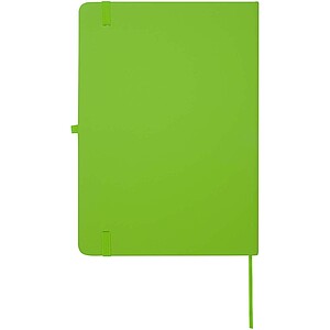 Spectrum Plus A5 hard cover notebook, lime green
