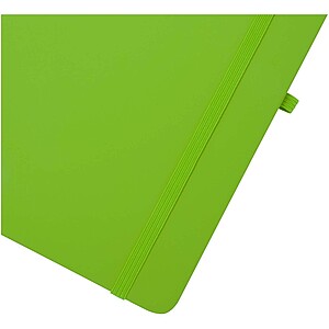 Spectrum Plus A5 hard cover notebook, lime green
