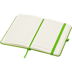 Spectrum Plus A6 hard cover notebook, lime green