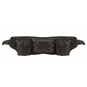 Sports waist bag 420D RPET, black