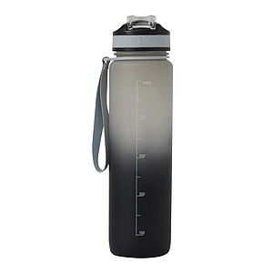 Sports water bottle, black, grey