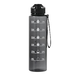 Sports water bottle, black