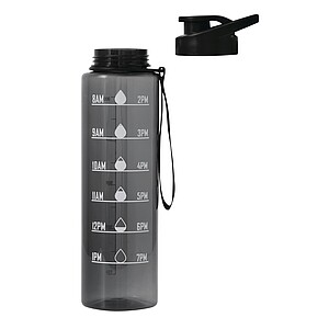 Sports water bottle, black