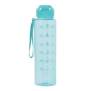 Sports water bottle, light blue