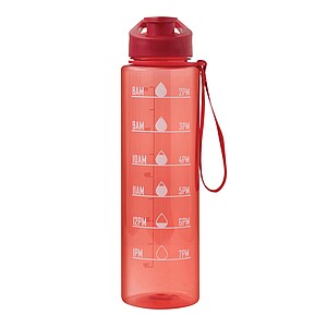 Sports water bottle, red