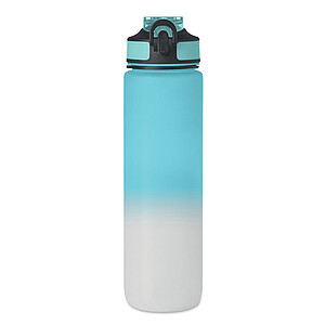Sports water bottle RPET 1L, baby blue