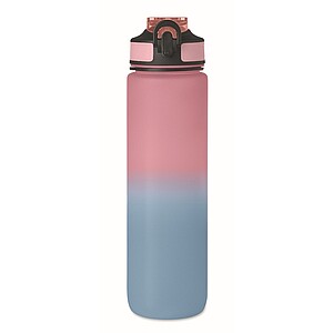Sports water bottle RPET 1L, baby pink