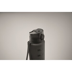 Sports water bottle RPET 1L, black