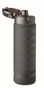 Sports water bottle RPET 1L, black