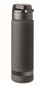 Sports water bottle RPET 1L, black