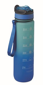 Sports water bottle RPET 1L, royal blue