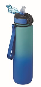 Sports water bottle RPET 1L, royal blue