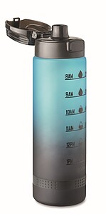 Sports water bottle RPET 1L, turquoise