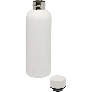 Spring 500 ml RCS certified recycled stainless steel copper vacuum insulated bottle, white