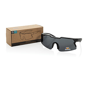 SproShield RCS plastic activity glasses with polarized lens, black