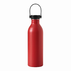 Stainless steal flask, red