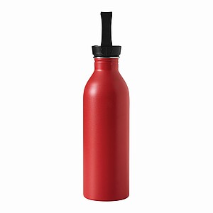Stainless steal flask, red