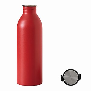 Stainless steal flask, red