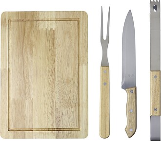 Stainless steel barbecue set Kathleen, black