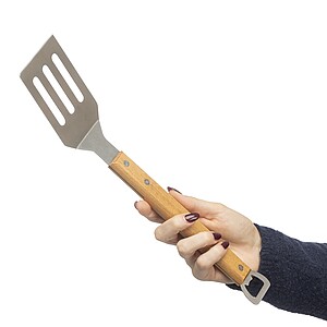 Stainless steel barbecue spatula Saphira, brown