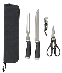 Stainless steel carving set ROASTY, 4 pieces