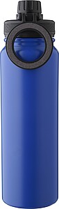 Stainless steel double walled bottle (800 ml), cobalt blue