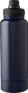 Stainless steel double-walled drinking bottle 1000 ml Nathaniel, blue