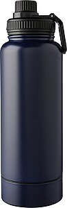 Stainless steel double-walled drinking bottle 1000 ml Nathaniel, blue
