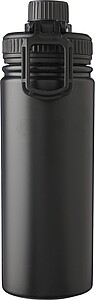 Stainless steel double-walled drinking bottle 500 ml Chad, black