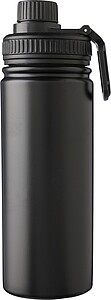 Stainless steel double-walled drinking bottle 500 ml Chad, black