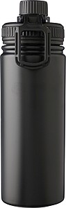 Stainless steel double-walled drinking bottle 500 ml Chad, black