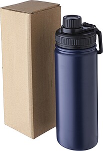 Stainless steel double-walled drinking bottle 500 ml Chad, blue