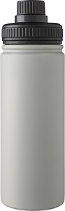 Stainless steel double-walled drinking bottle 500 ml Chad, grey
