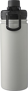 Stainless steel double-walled drinking bottle 500 ml Chad, grey