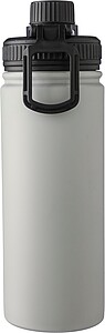 Stainless steel double-walled drinking bottle 500 ml Chad, grey