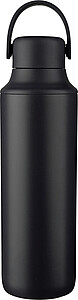 Stainless steel double-walled drinking bottle (500 ml) Omari, black