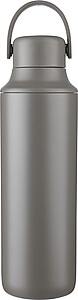 Stainless steel double-walled drinking bottle (500 ml) Omari, gun metal