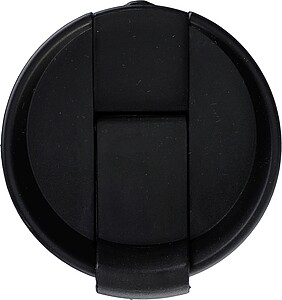 Stainless steel double-walled drinking mug 300 ml Keith, black/silver