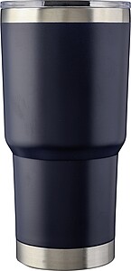 Stainless steel double-walled drinking mug 590 ml Arnold, blue