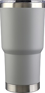 Stainless steel double-walled drinking mug 590 ml Arnold, grey