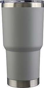 Stainless steel double-walled drinking mug 590 ml Arnold, grey