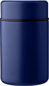 Stainless steel double walled lunch pot Niko, blue