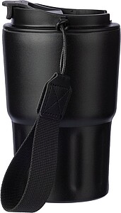 Stainless steel double walled mug Louisa