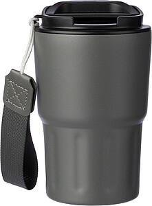 Stainless steel double walled mug Louisa