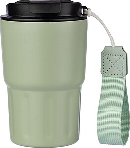 Stainless steel double walled mug Louisa